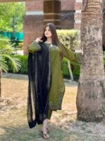Ezzah 3Pc Lawn Embroidered - Image 4